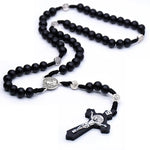 QIGO Black Cross Rosary