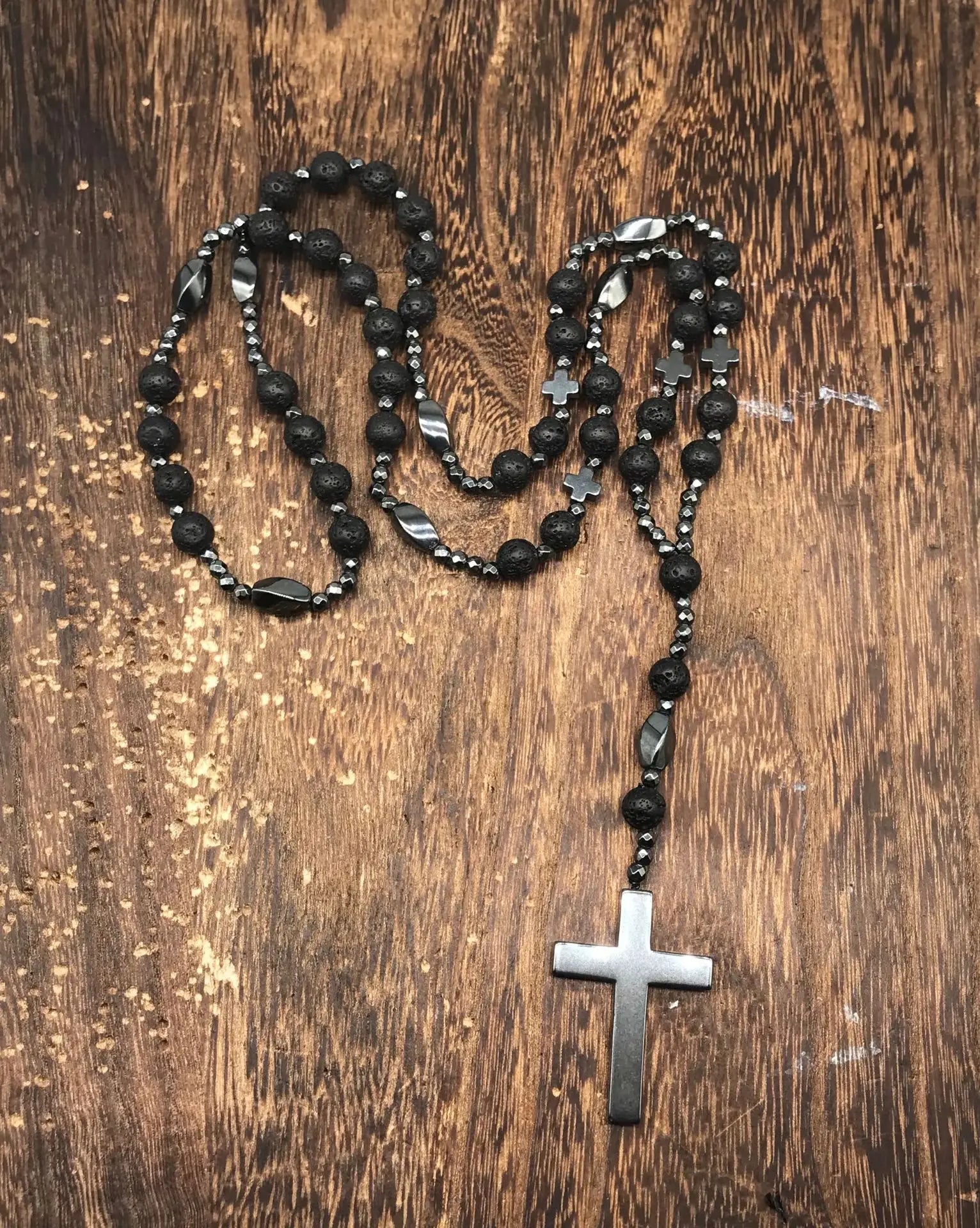 Hematite Health Men's Necklaces Rosary Beaded