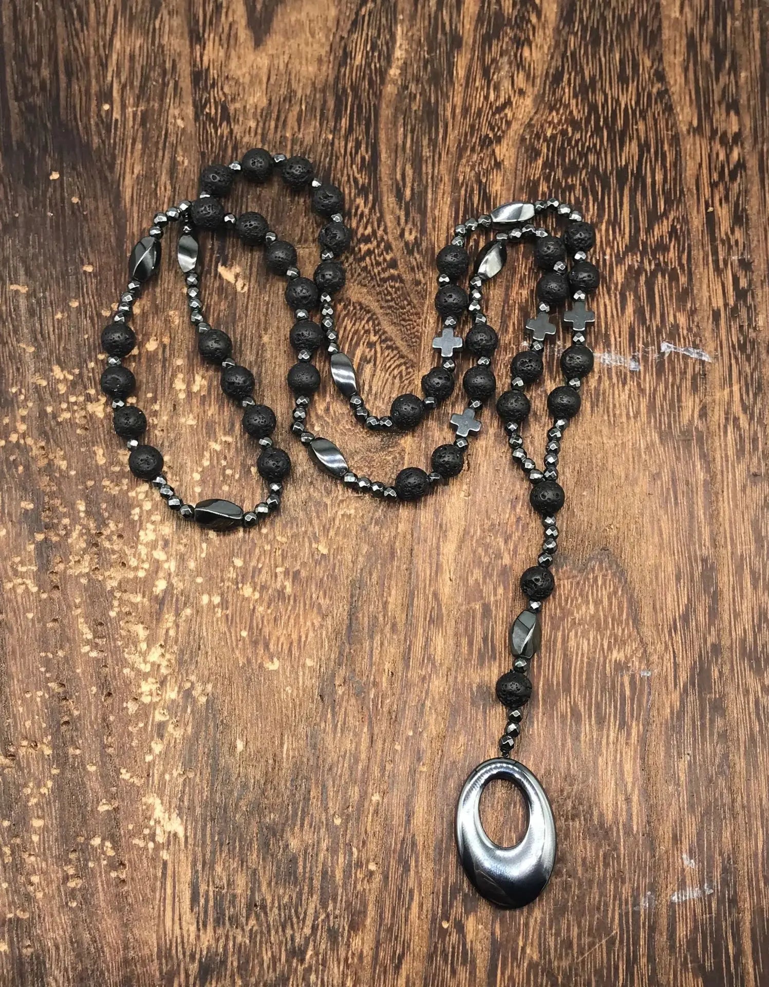 Hematite Health Men's Necklaces Rosary Beaded