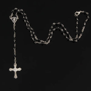 Glass Rosary Necklace