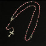 Glass Rosary Necklace