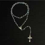 Glass Rosary Necklace