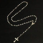 Glass Rosary Necklace