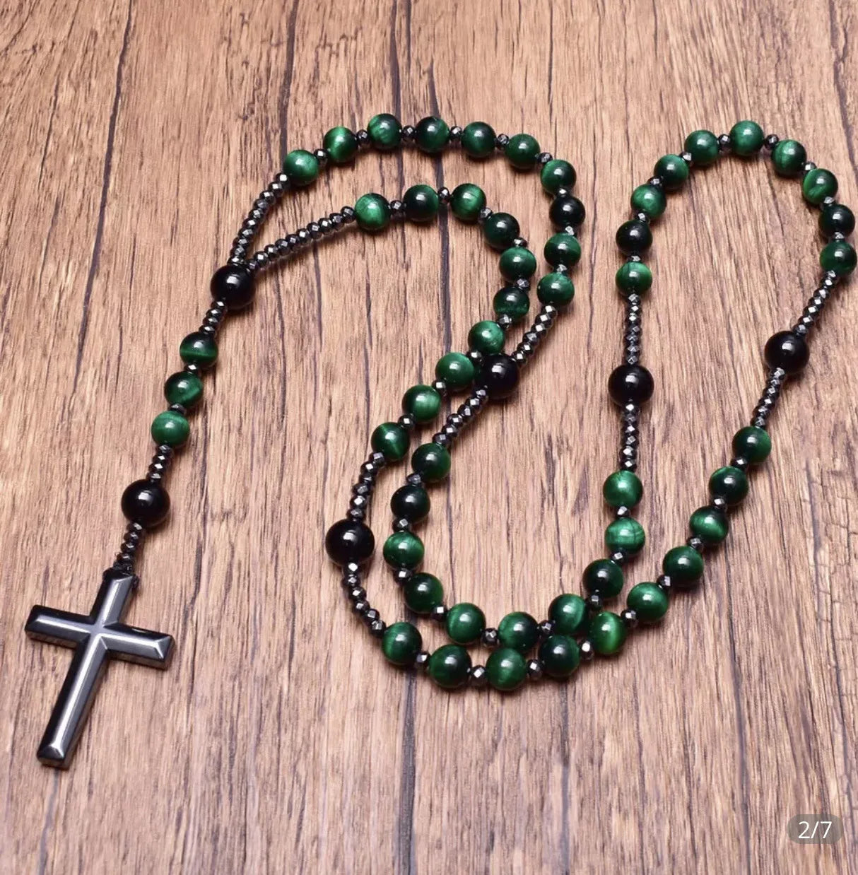 Hematite Health Men's Necklaces Rosary Beaded