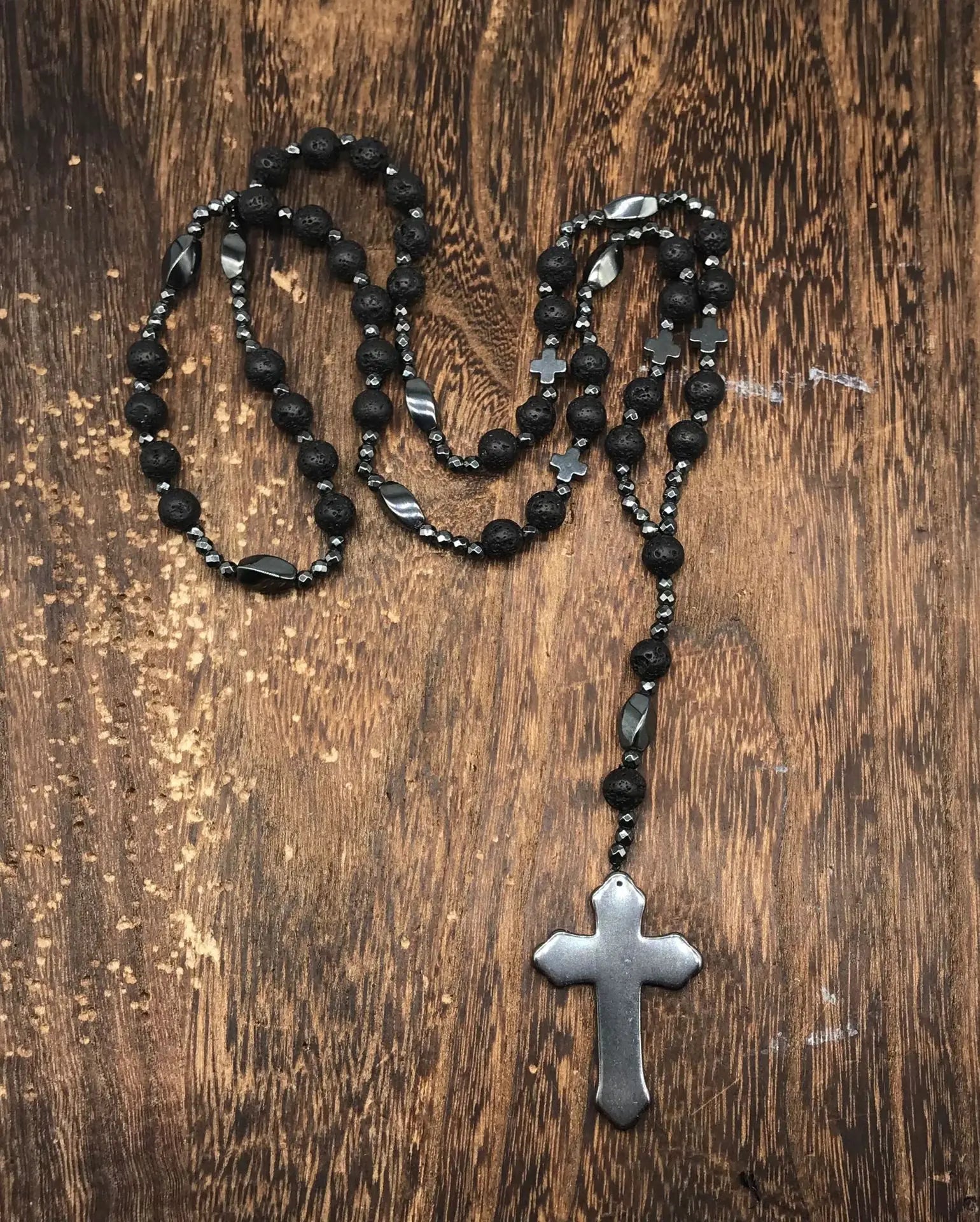 Hematite Health Men's Necklaces Rosary Beaded