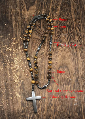 Hematite Health Men's Necklaces Rosary Beaded