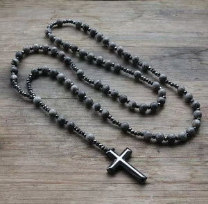 Hematite Health Men's Necklaces Rosary Beaded