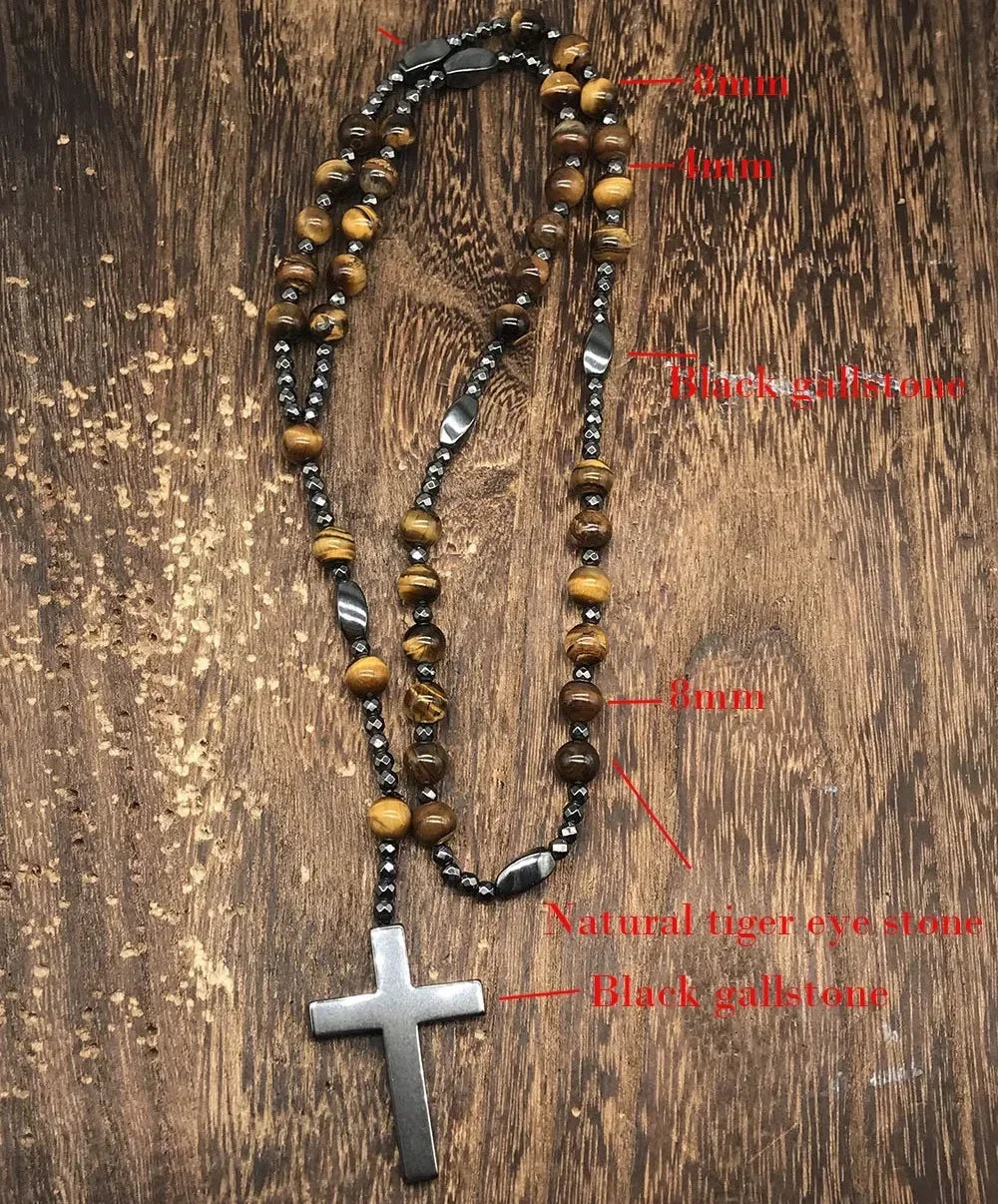 Hematite Health Men's Necklaces Rosary Beaded