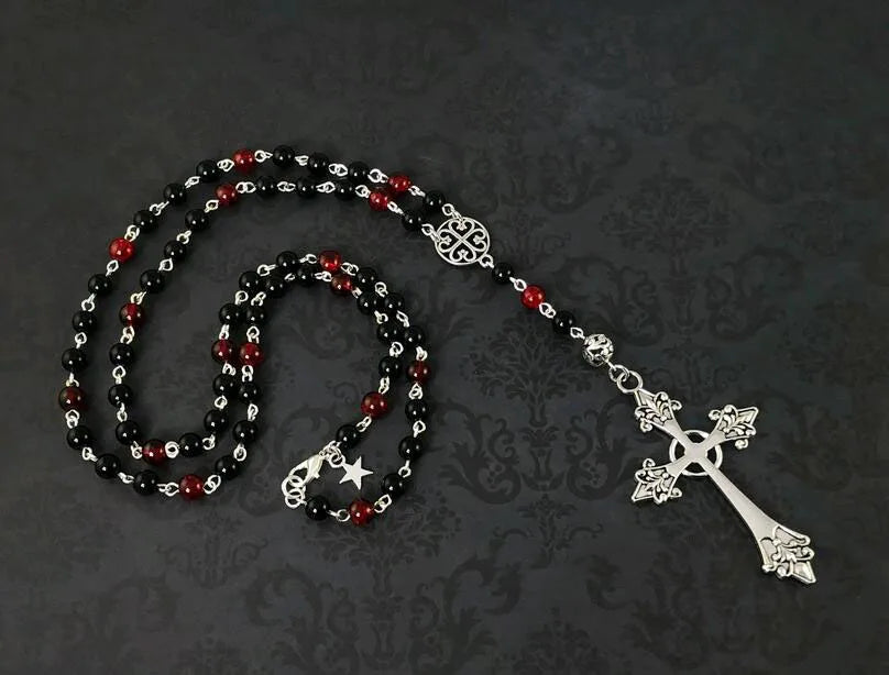 Red & Black Gothic Rosary