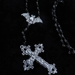 Gothic Rosary Necklace Bead