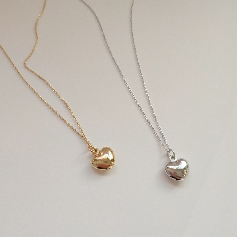 Sterling Silver or Gold Hearth Necklace