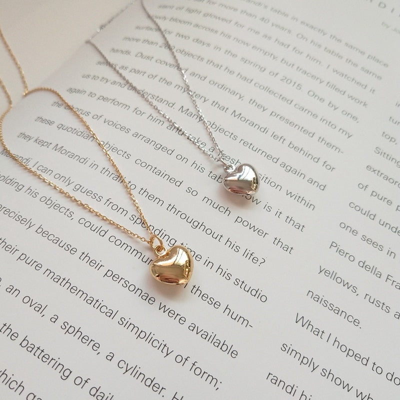 Sterling Silver or Gold Hearth Necklace