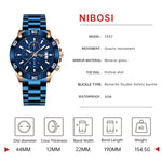 NIBOSI 2022 Fashion Gold Watch