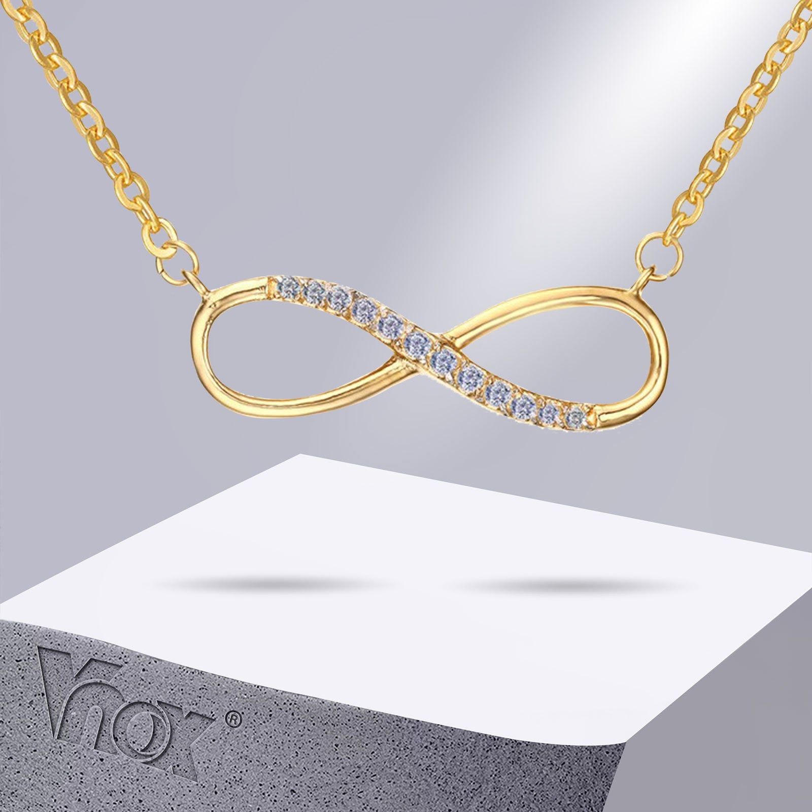 Vnox  Infinity Choker Necklace