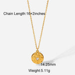 Flower Moon Round Snake Pendants Necklaces